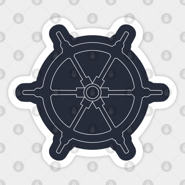 Ships Wheel Sticker by THP Creative